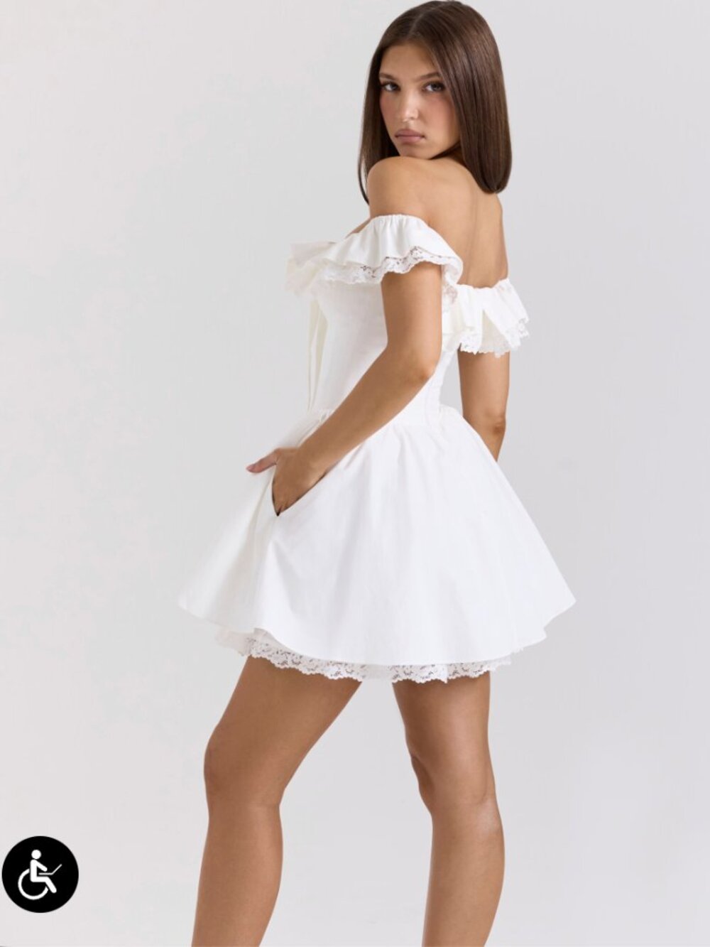 Jaide off the Shoulder Mini Dress - Picture 10 of 11